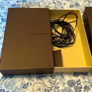 Louis Vuitton boxes and ties